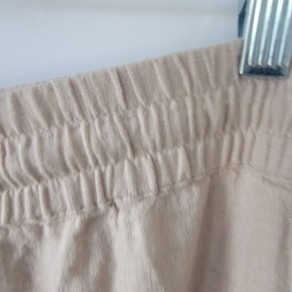 Naturals d&co. womens linen blend pants size 1X Drawstring waist minimalist - Picture 6 of 9